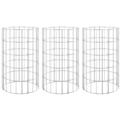 Lit Surélevé à Gabion Circulaire 3 Pcs Acier Galvanisé Ø30x50cm 10 Lit Surélevé à Gabion Circulaire 3 Pcs Acier Galvanisé Ø30x50cm -Philips Boutique lit sureleve a gabion circulaire 3 pcs acier galvanise 30x50cm 3666722873758 1474633