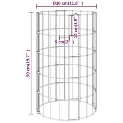 Lit Surélevé à Gabion Circulaire 3 Pcs Acier Galvanisé Ø30x50cm 15 Lit Surélevé à Gabion Circulaire 3 Pcs Acier Galvanisé Ø30x50cm -Philips Boutique lit sureleve a gabion circulaire 3 pcs acier galvanise 30x50cm 3666722873758 1474638