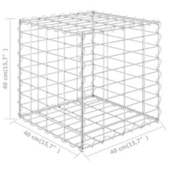 Lit Surélevé Cube à Gabion Fil D'acier 40x40x40 Cm -Philips Boutique lit sureleve cube a gabion fil d acier 40x40x40 cm 3666722506250 615791