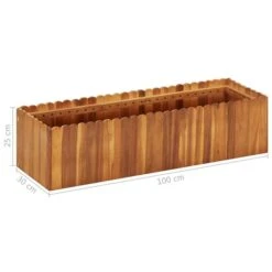 Lit Surélevé De Jardin 100x30x25 Cm Bois Massif D'acacia -Philips Boutique lit sureleve de jardin 100x30x25 cm bois massif d acacia 3666722242967 1103005