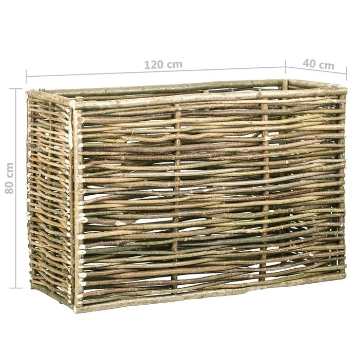 Lit Surélevé De Jardin 120x40x80 Cm Bois De Noisetier 6 Lit Surélevé De Jardin 120x40x80 Cm Bois De Noisetier – Image 4