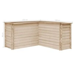 Lit Surélevé De Jardin 150x150x80 Cm Bois De Pin Massif -Philips Boutique lit sureleve de jardin 150x150x80 cm bois de pin massif 8718475717034 1009360