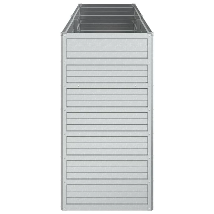 Lit Surélevé De Jardin 160x40x77 Cm Acier Galvanisé Argenté 7 Lit Surélevé De Jardin 160x40x77 Cm Acier Galvanisé Argenté – Image 5