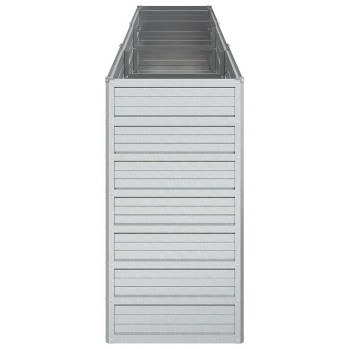 Lit Surélevé De Jardin 240x40x77 Cm Acier Galvanisé Argenté 7 Lit Surélevé De Jardin 240x40x77 Cm Acier Galvanisé Argenté – Image 5
