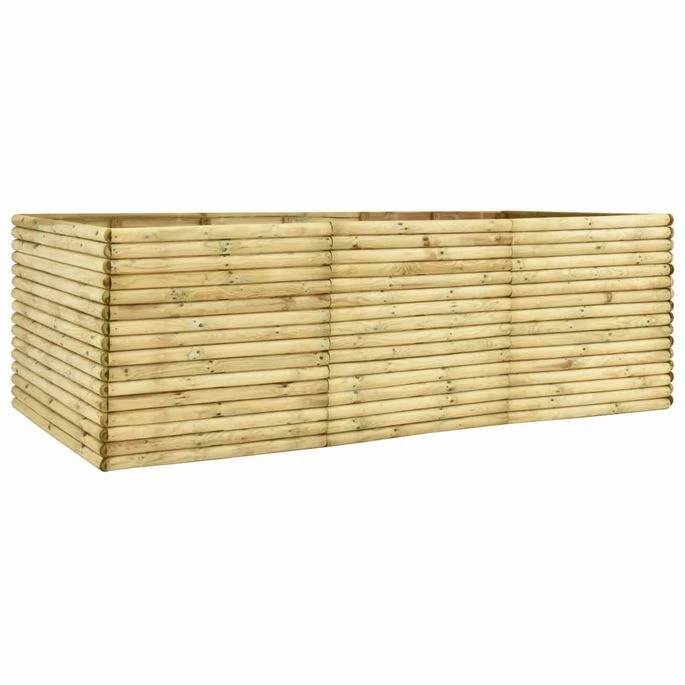 Lit Surélevé De Jardin 300x150x96 Cm Bois De Pin Imprégné 3 Lit Surélevé De Jardin 300x150x96 Cm Bois De Pin Imprégné