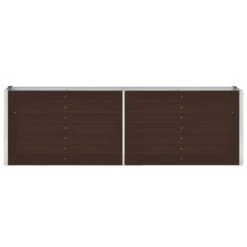 Lit Surélevé De Jardin Acier Galvanisé 240x40x77 Cm Marron -Philips Boutique lit sureleve de jardin acier galvanise 240x40x77 cm marron 3666722457408 769023