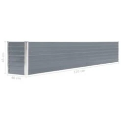 Lit Surélevé De Jardin Acier Galvanisé 320x40x45 Cm Gris -Philips Boutique lit sureleve de jardin acier galvanise 320x40x45 cm gris 3666722323024 982691