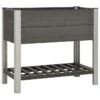 Lit Surélevé De Jardin Avec étagère 100x50x90 Cm WPC Gris -Philips Boutique lit sureleve de jardin avec etagere 100x50x90 cm wpc gris 3666722472944 727301