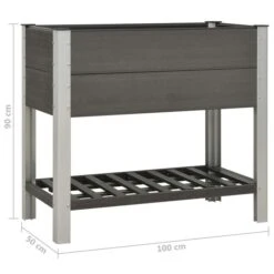 Lit Surélevé De Jardin Avec étagère 100x50x90 Cm WPC Gris 13 Lit Surélevé De Jardin Avec étagère 100x50x90 Cm WPC Gris -Philips Boutique lit sureleve de jardin avec etagere 100x50x90 cm wpc gris 3666722472944 727306