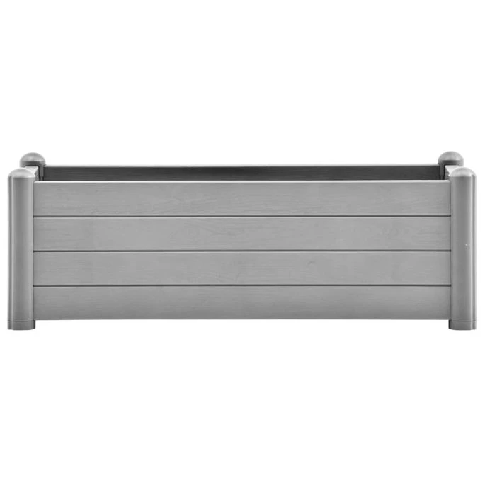 Lit Surélevé De Jardin PP Gris Pierre 100x43x35 Cm 5 Lit Surélevé De Jardin PP Gris Pierre 100x43x35 Cm – Image 3