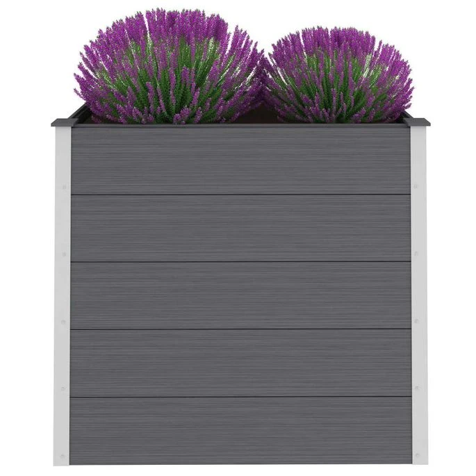 Lit Surélevé De Jardin WPC 100x50x91 Cm Gris 5 Lit Surélevé De Jardin WPC 100x50x91 Cm Gris – Image 3