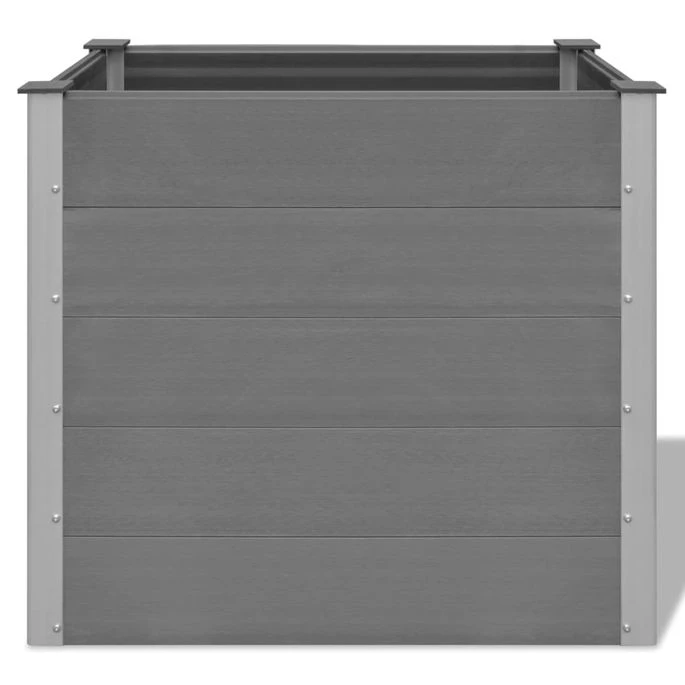 Lit Surélevé De Jardin WPC 100x50x91 Cm Gris 7 Lit Surélevé De Jardin WPC 100x50x91 Cm Gris – Image 5