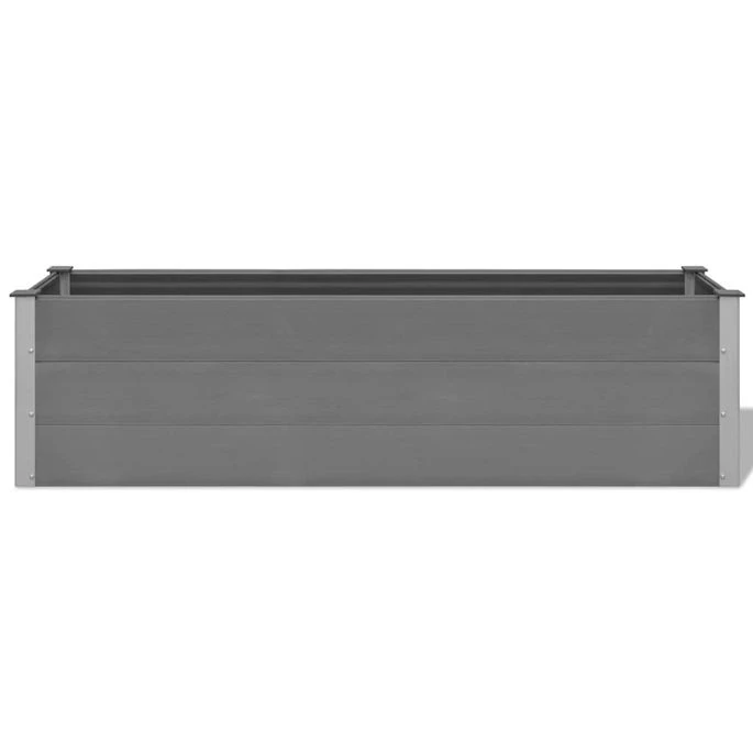 Lit Surélevé De Jardin WPC 195x50x54 Cm Gris 6 Lit Surélevé De Jardin WPC 195x50x54 Cm Gris – Image 4