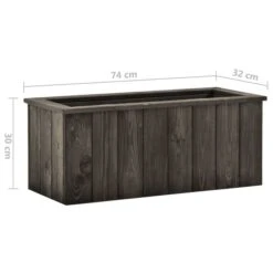 Lit Surélevé Gris Foncé 74x32x30 Cm Bois De Pin Massif -Philips Boutique lit sureleve gris fonce 74x32x30 cm bois de pin massif 3666722352451 946662