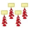 Lot De 4 Décorations Sapins De Noël : Porte-Nom Rouge 2 Lot De 4 Décorations Sapins De Noël : Porte-Nom Rouge -Philips Boutique lot de 4 decorations sapins de noel porte nom rouge 3526780947009 456460