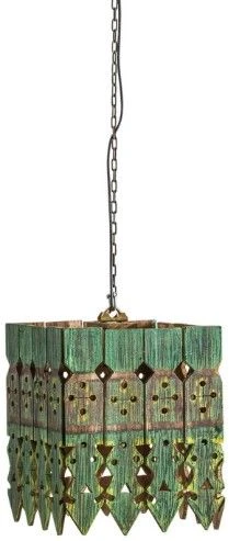 Lustre Ethnique Mindi Massif Vert Brahim 5 Lustre Ethnique Mindi Massif Vert Brahim – Image 3