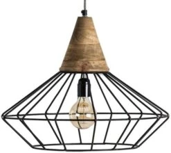 Lustre Industriel Métal Noir Et Manguier Massif Clair Marty 40 5 Lustre Industriel Métal Noir Et Manguier Massif Clair Marty 40 -Philips Boutique lustre industriel metal noir et manguier massif clair marty 40 8430026962877 223014