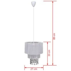 Lustre Plafonnier Contemporain Suspension Cristal Blanc -Philips Boutique lustre plafonnier contemporain suspension cristal blanc 3666722454513 772079