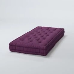 Matelas De Sol 100% Coton 60x120x15 Cm AUBERGINE -Philips Boutique matelas de sol 100 coton 60x120x15 cm aubergine 3700301132635 456180
