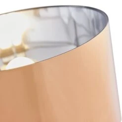 MIKADO - Lampadaire Trépied Métal Noir - Abat Jour Cuivre Et Chromé - Diam 34 X H 140 Cm -Philips Boutique mikado lampadaire trepied metal noir abat jour cuivre et chrome diam 34 x h 140 cm 734089