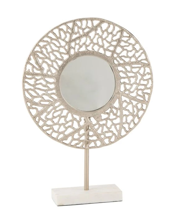 Miroir Corail Avec Base Marbre Champagne Souki L 36 Cm 3 Miroir Corail Avec Base Marbre Champagne Souki L 36 Cm