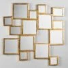 Miroir Mural Multi-rectangles Métal Doré Kaïra -Philips Boutique miroir mural multi rectangles metal dore 8435471807414 322279