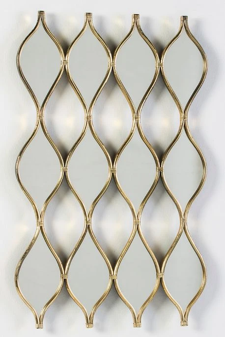 Miroir Mural Originale Métal Doré Riv 3 Miroir Mural Originale Métal Doré Riv