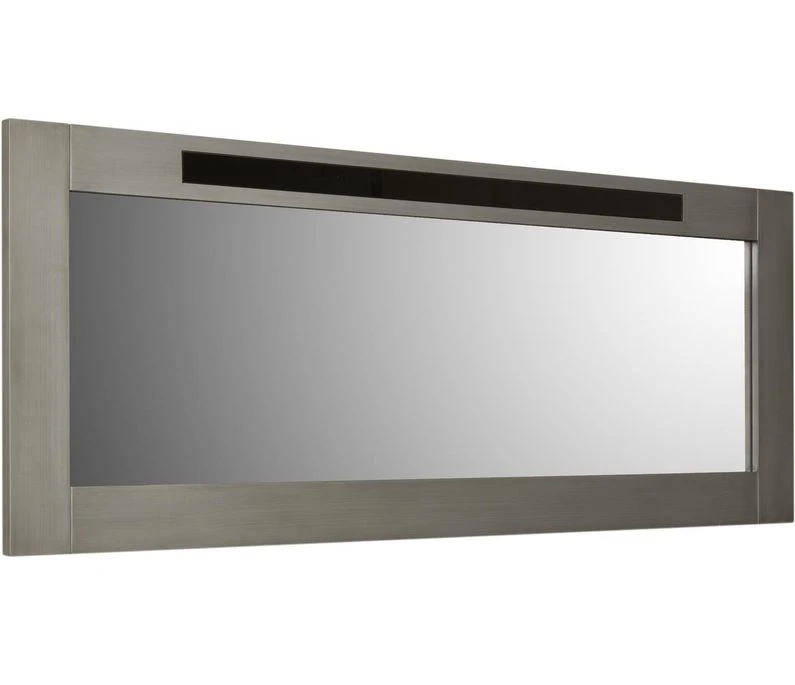 Miroir Mural Rectangulaire Bois Chêne Gris Menior 170 Cm 3 Miroir Mural Rectangulaire Bois Chêne Gris Menior 170 Cm – Image 2