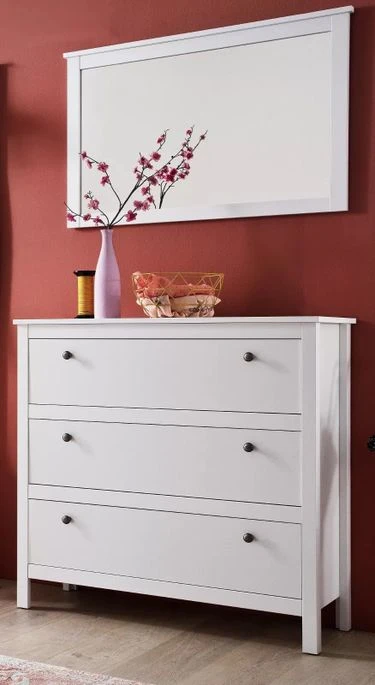 Miroir Mural Rectangulaire Mélaminé Blanc Leone 4 Miroir Mural Rectangulaire Mélaminé Blanc Leone – Image 2