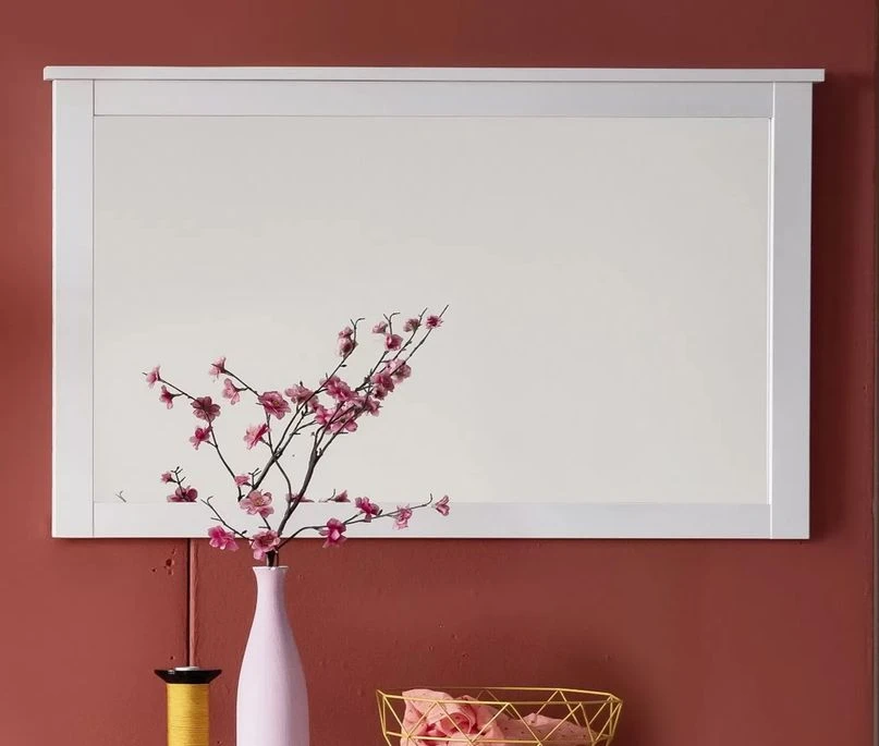 Miroir Mural Rectangulaire Mélaminé Blanc Leone 5 Miroir Mural Rectangulaire Mélaminé Blanc Leone – Image 3