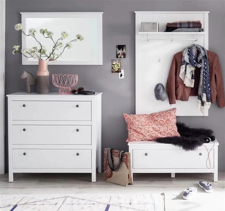 Miroir Mural Rectangulaire Mélaminé Blanc Leone 7 Miroir Mural Rectangulaire Mélaminé Blanc Leone – Image 5