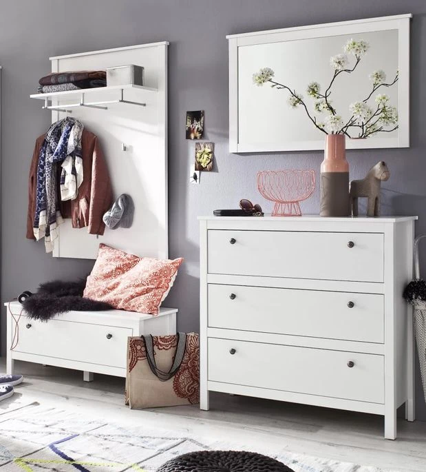 Miroir Mural Rectangulaire Mélaminé Blanc Leone 8 Miroir Mural Rectangulaire Mélaminé Blanc Leone – Image 6