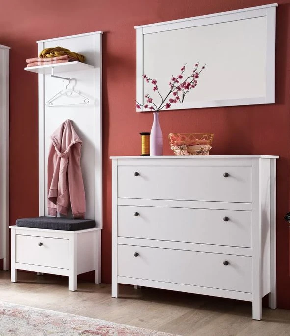 Miroir Mural Rectangulaire Mélaminé Blanc Leone 9 Miroir Mural Rectangulaire Mélaminé Blanc Leone – Image 7