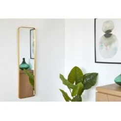 Miroir Mural Rectangulaire Métal Doré Noret H 120 Cm -Philips Boutique miroir mural rectangulaire metal dore stern 3248117183156 532441