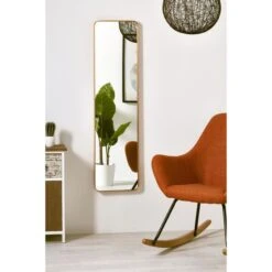 Miroir Mural Rectangulaire Métal Doré Noret H 120 Cm -Philips Boutique miroir mural rectangulaire metal dore stern 3248117183156 532442