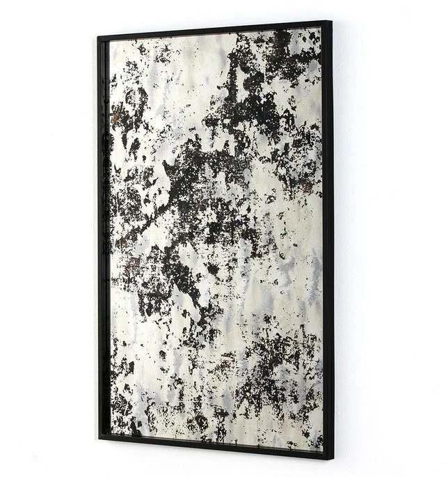 Miroir Mural Rectangulaire Métal Noir Et Miroir Vieilli Picty 3 Miroir Mural Rectangulaire Métal Noir Et Miroir Vieilli Picty