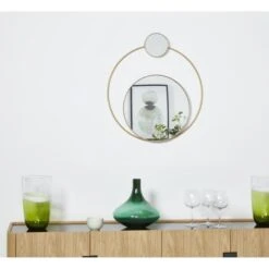 Miroir Mural Rond 2 Parties Métal Doré Senyan -Philips Boutique miroir mural rond 2 parties metal dore kinsab 3248117540157 413897