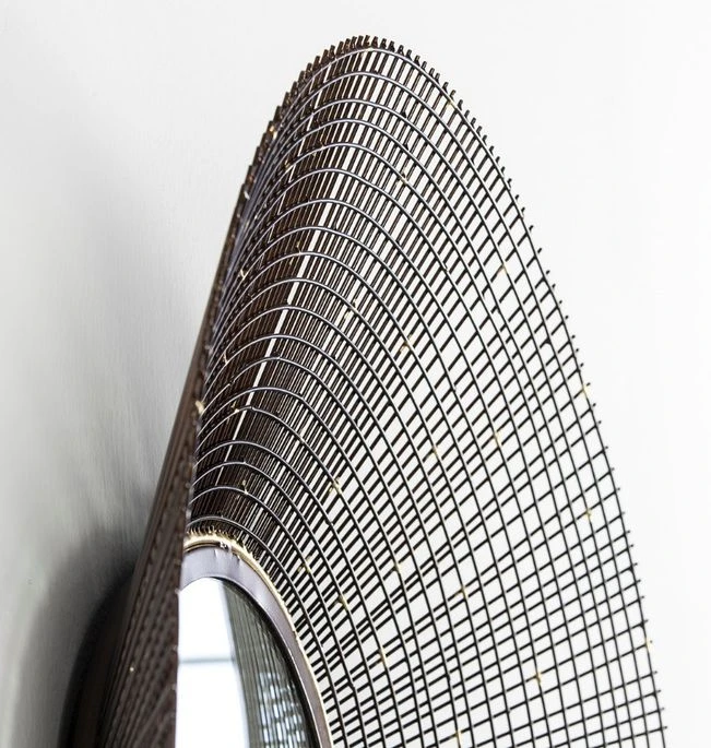 Miroir Mural Rond Métal Cuivré Rary 70 4 Miroir Mural Rond Métal Cuivré Rary 70 – Image 2