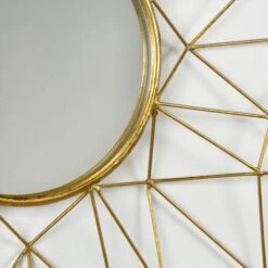 Miroir Mural Rond Métal Doré Roxane 7 Miroir Mural Rond Métal Doré Roxane -Philips Boutique miroir mural rond metal dore 8435471801559 395697