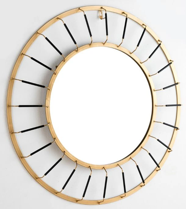 Miroir Mural Rond Métal Doré Et Noir Roxane 3 Miroir Mural Rond Métal Doré Et Noir Roxane