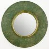 Miroir Mural Rond Métal Vert Et Doré Canva 2 Miroir Mural Rond Métal Vert Et Doré Canva -Philips Boutique miroir mural rond metal vert et dore 8435471800972 321892