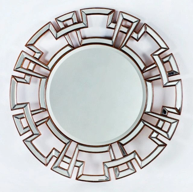 Miroir Mural Rond Verre Transparent Et Méta Doré Cesar 3 Miroir Mural Rond Verre Transparent Et Méta Doré Cesar