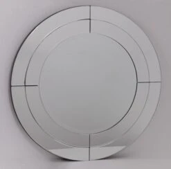 Miroir Mural Rond Verre Transparent Octy