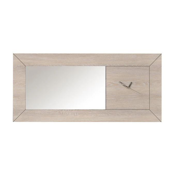 Miroir Rectangulaire Avec Horloge Bois De Chêne Grisé Lima 3 Miroir Rectangulaire Avec Horloge Bois De Chêne Grisé Lima