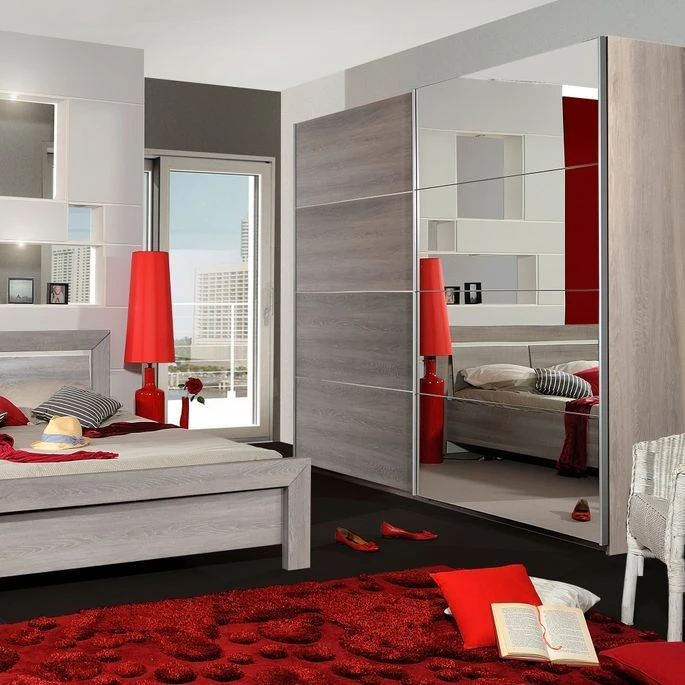 Miroir Rectangulaire Avec Horloge Bois De Chêne Grisé Lima 4 Miroir Rectangulaire Avec Horloge Bois De Chêne Grisé Lima – Image 2