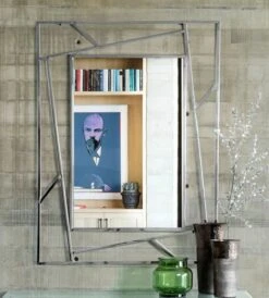 Miroir Rectangulaire En Acier Inoxydable Argent Rani L 90 Cm -Philips Boutique miroir rectangulaire en acier inoxydable argent rani l 90 cm 3666722000512 1383465