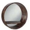 Miroir Rond Avec Tablette Bois De Manguier Brun Foncé 70 Cm -Philips Boutique miroir rond avec tablette bois de manguier brun fonce 70 cm 5415203775504 410578