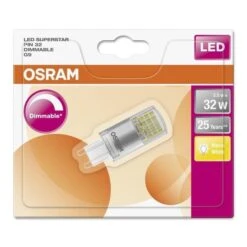 OSRAM-Ampoule LED Capsule G9 Ø2cm 2700K 3.5W = 32W 350 Lumens Dimmable Osram -Philips Boutique osram ampoule led capsule g9 2cm 2700k 3 5w 32w 350 lumens dimmable osram 4058075811935 514548