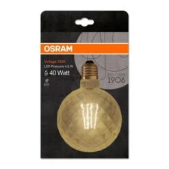 OSRAM Ampoule LED E27 Ananas Vintage Edition 1906 - 4,5 W - Ambré -Philips Boutique osram ampoule led e27 ananas vintage edition 1906 4 5 w ambre 4058075092037 514343