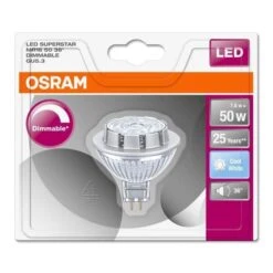 OSRAM Ampoule Spot LED MR16 GU5,3 7,8 W équivalent A 50 W Blanc Froid Dimmable -Philips Boutique osram ampoule spot led mr16 gu5 3 7 8 w equivalent a 50 w blanc froid dimmable 4052899390119 514331